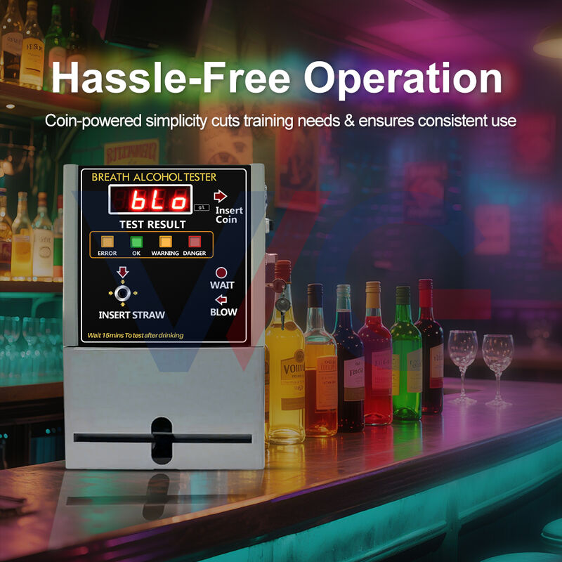 In Stock Coin-Operated Breathalyzer Gas Analyzers OEM and ODM Alcohol Detector for Bar and Public Places